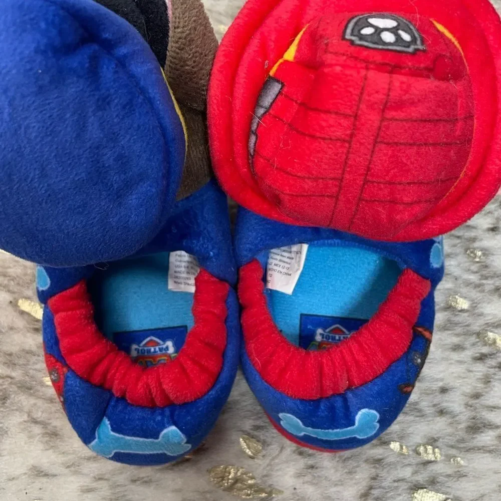 5 for $25🔥Paw Patrol‎ Chase & Marshal Red & Blue Slippers Toddler Size 5-6